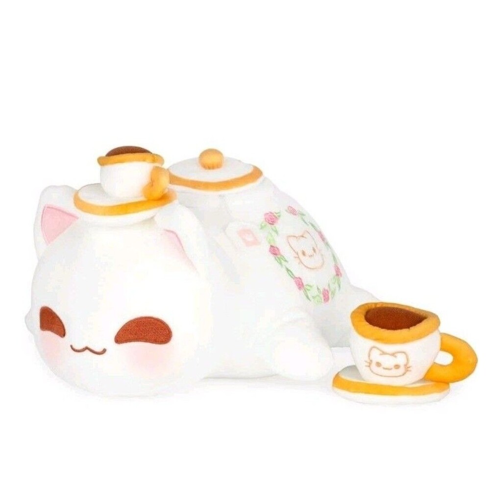 Aphmau MeeMeows 11" Tea Cat Plush with Tea Cup Limited Edition (NWT)